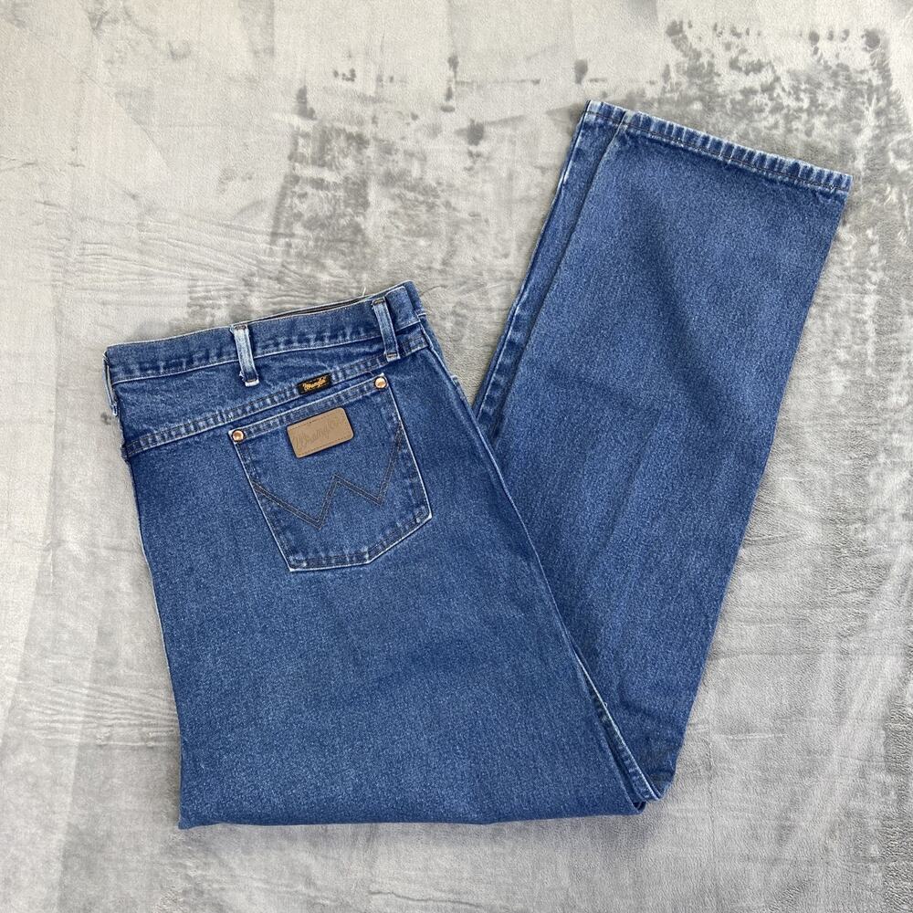 New Wrangler 13MWZ Cowboy Cut Jeans Men's Size 50x34 Blue Denim